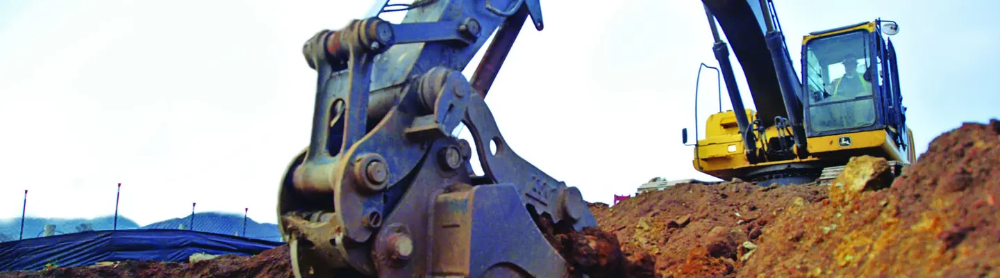 excavator digging