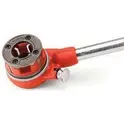 Orange pipe threader product image on white background