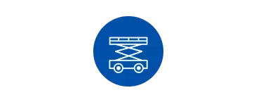 icono de elevador de tijera