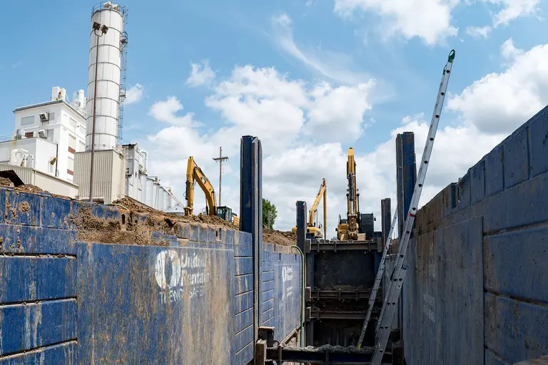 Seguridad en las zanjas: Imagen destacada: Proyecto industrial