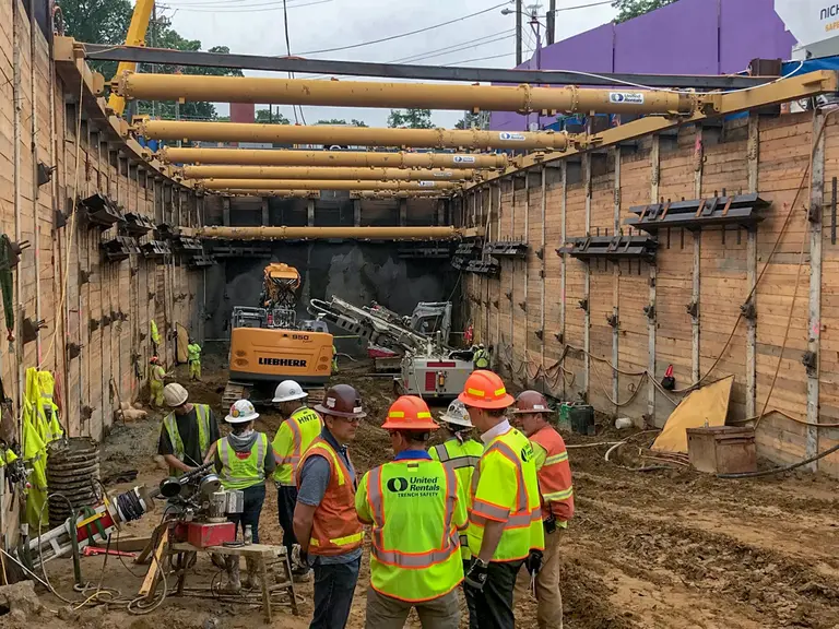 Proyecto de zanja para el tren ligero de Maryland