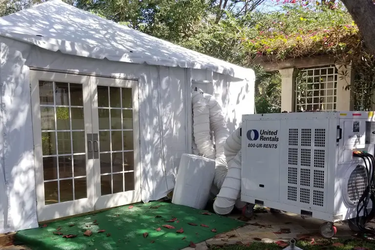Soluciones de climatización en un evento