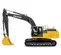 Excavadora de 67,000 – 68,000 lb JOHNDEERE amarilla y gris