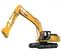 Excavadora de 71,000 – 84,000 lb KOBELCO naranja y gris