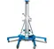 Elevador de materiales manual Genie de 700 – 800 lb y 19 – 20 ft azul y plateado