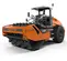 Hamm naranja y negro de 80 – 89 in Aplanadora vibratoria de tambor sencillo con pata de cabra montable de 27.5 toneladas