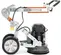 Esmeril para concreto manual, cabeza individual, eléctrico HUSQVARNA naranja, plateado y negro