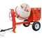 Mezcladora de concreto, 9 ft³, remolcable, a gasolina o eléctrica MULTIQUIP roja y blanca