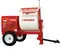 Mezcladora de mortero, 9 ft³, a gasolina MULTIQUIP roja y blanca