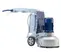 Esmeril para concreto manual eléctrico Blastrac plateado y azul