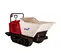 Carretilla para concreto, 16 ft³, orugas, a gasolina CANYCOM roja, blanca y negra