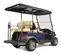 Carrito de golf eléctrico Clubcar Tempo azul y marrón