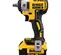 Llave de impacto, 3/8 in, inalámbrica, eléctrica DEWALT amarilla, negra y gris