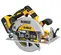 Sierra circular, 7 1/4 in, inalámbrica, eléctrica DEWALT amarilla, gris y negra