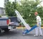 Elevador de materiales, 700 – 1,000 lb, 6 – 12 ft, manual GENIE azul y plateado