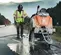 Sierra de concreto manual Husqvarna naranja