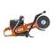 Sierra de corte para concreto, 9 in, a gasolina HUSQVARNA naranja, negra y plateada
