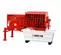 Mezcladora de mortero, 12 ft³, a gasolina MULTIQUIP roja y blanca