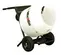 Mezcladora de concreto, 3 ft³, eléctrica MULTIQUIP blanca y negra