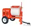 Mezcladora de mortero, 7 ft³, a gasolina MULTIQUIP roja y blanca