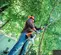 Sierra para poste para podador eléctrico, 7 ft – 11.6 ft STIHL naranja, negra y blanca de alcance, a gasolina