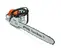 Sierra de cadena, 18 in, a gasolina STIHL gris y naranja