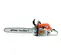 Sierra de cadena, 18 in, a gasolina STIHL gris y naranja