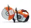 Sierra de corte para concreto de 12 pulgadas Stihl naranja y blanca