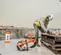 Sierra de corte para concreto de 12 pulgadas Stihl naranja y blanca