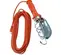 Luz colgante enjaulada, 110 V, eléctrica SOUTHWIRE roja y plateada