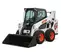 Cargador compacto de 1,900 – 2,000 lb BOBCAT blanco, negro y naranja