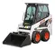 Cargador compacto de 600 – 850 lb BOBCAT blanco, negro y naranja