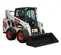 Cargador compacto de 1,900 – 2,000 lb BOBCAT blanco, negro y naranja