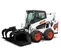Cargador compacto de 2,600 – 3,000 lb BOBCAT blanco, negro y naranja