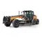 Orange and gray CASE 195-205 HP Motor Grader, 14 ft. Cuchilla