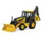 Yellow and black JOHN DEERE 108-116 HP Backhoe Loader, 15-16 ft. de profundidad de excavación, con Extendahoe
