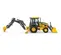 Yellow and gray JOHN DEERE 108-116 HP Backhoe Loader, 15-16 ft. de profundidad de excavación, con Extendahoe