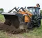 Orange and black CASE 90-105 HP Backhoe Loader, 14-16 ft. de profundidad de excavación, con Extendahoe