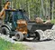 Orange and gray CASE 60-90 HP Backhoe Loader, 14 ft. de profundidad de excavación, con Extendahoe