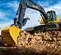 Yellow and gray JOHN DEERE 49,000-54,000 lb. Excavator