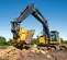 Excavadora John Deere amarilla