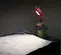 Red Milwaukee cordless LED hand lamp