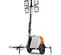 Torre de luces GENERAC remolcable en blanco, naranja y negro (especificación del DOT para señalizadores)