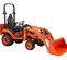 Orange and black KUBOTA 24-25 HP Compact Tractor