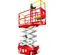 Red MEC electric scissor lift