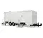 White Satellite Eight-Station Shower Trailer with eight Sinks