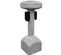 Gray Satellite freestanding Portable Hand Sanitizer Stand
