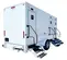 White Jag 3-Station Restroom and Shower Trailer Combo, 3 Sinks