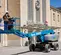 Orange and beige JLG telescopic boom lift