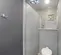 Interior of 9 to 10 Station Restroom Trailer with 3 or 4 Sinks